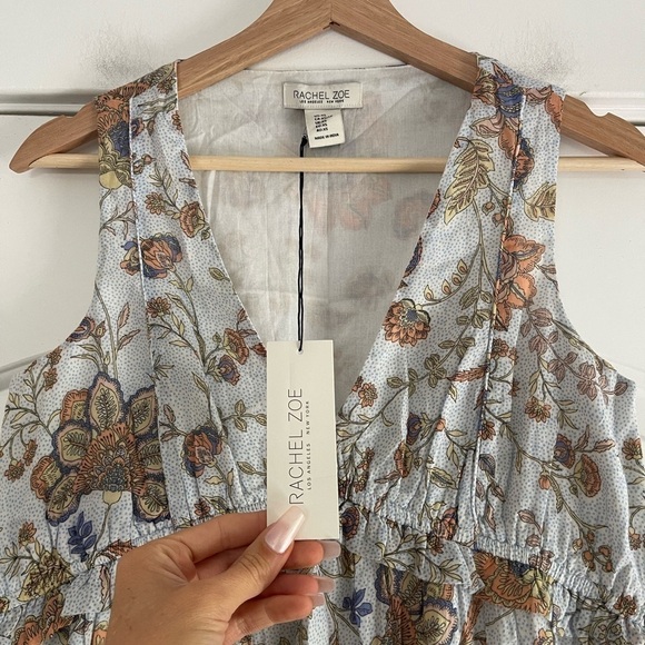 Rachel Zoe Sleeveless Floral Tiered Maxi Dress - XS - Picture 3 of 5